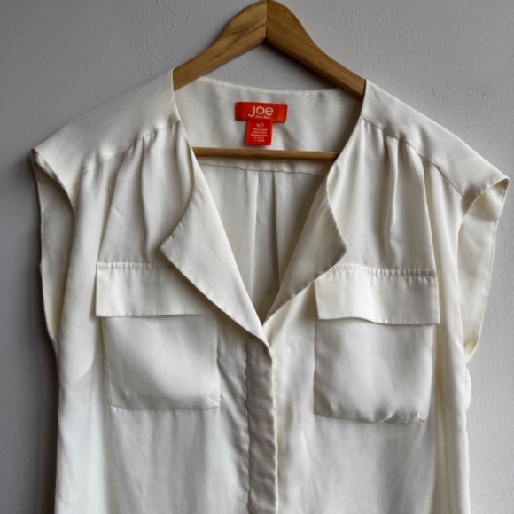 JOE FRESH Cream Button Up Shirt - Small - Picture 3 of 4